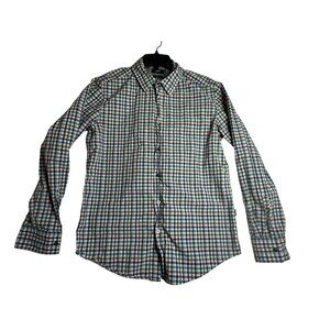 Hugo Boss Plaid L/S Button Down Slim Fit Shirt Mens XL - Flip‎ Cuff